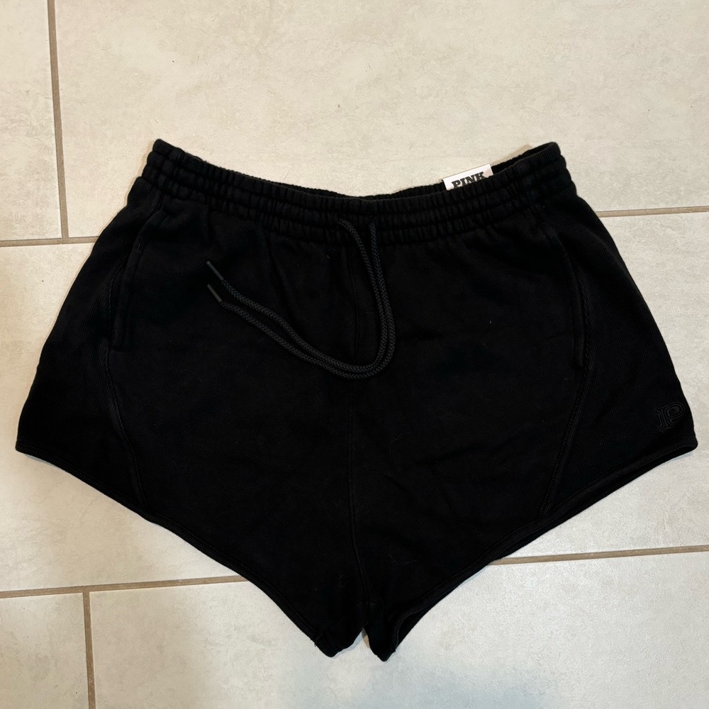 PINK - Curved Hem Shorts